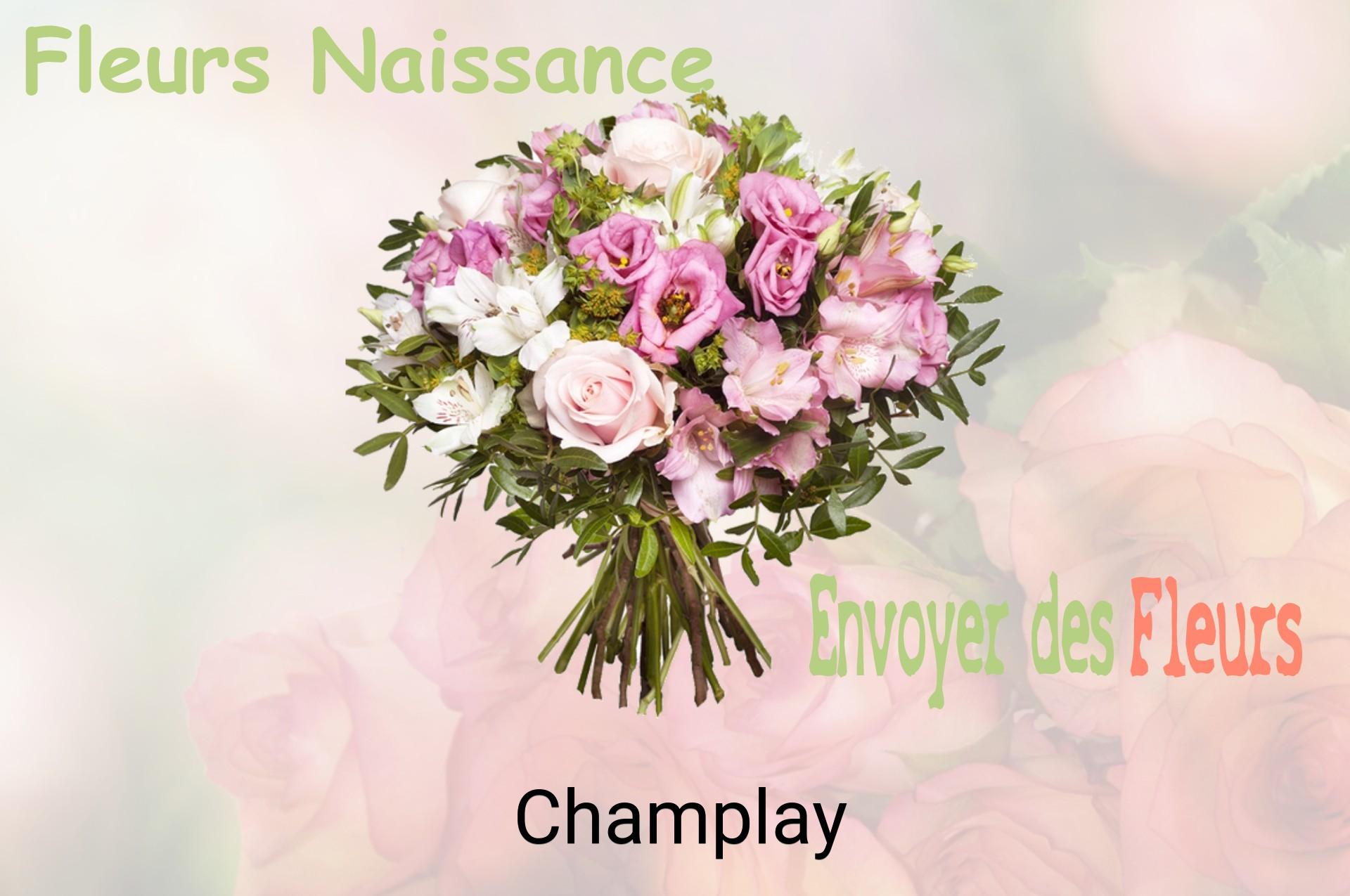 Bouquet de fleurs de naissance livré à Champlay